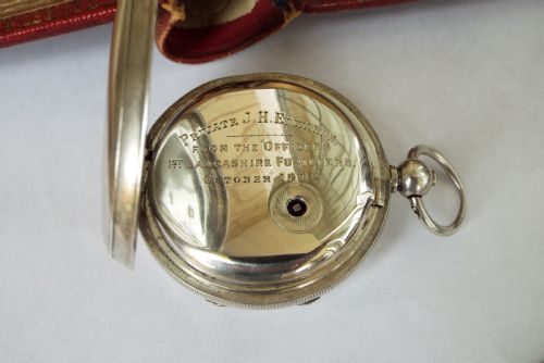 fig 3. Antique silver pocket watch, military connection