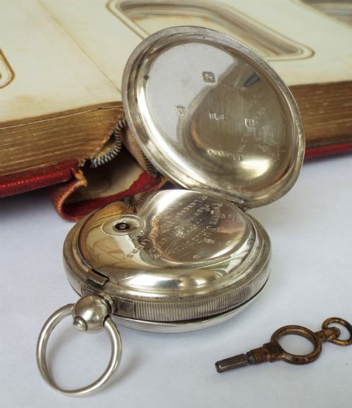 fig 4. Antique silver pocket watch, military connection