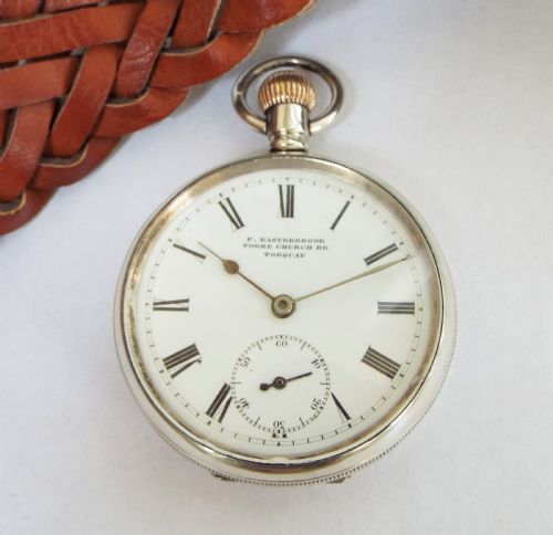 fig 1. Antique silver pocket watch, Torquay
