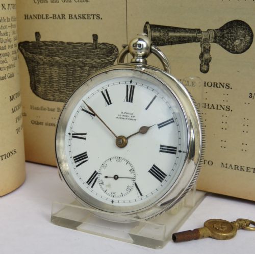 Antique Silver Pocket Watch, Cycling Connection