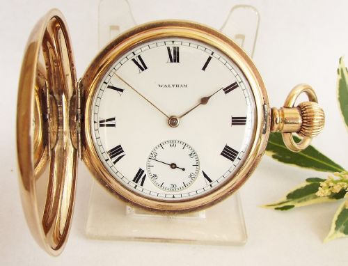 Antique 1903 Waltham Full Hunter Pocket Watch.