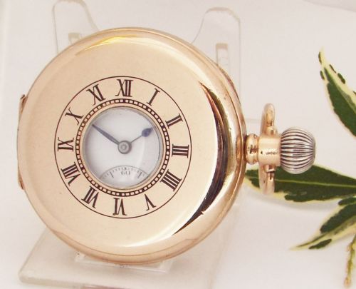 A Vintage 1920s Tavannes Half Hunter Pocket Watch.