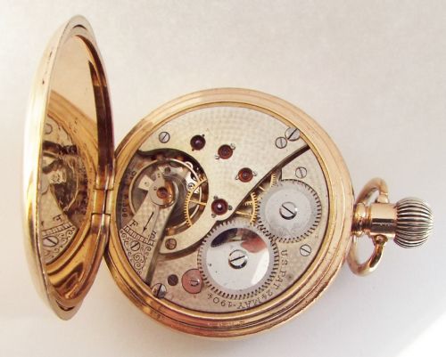 fig 3. A vintage 1920s Tavannes half hunter pocket watch.