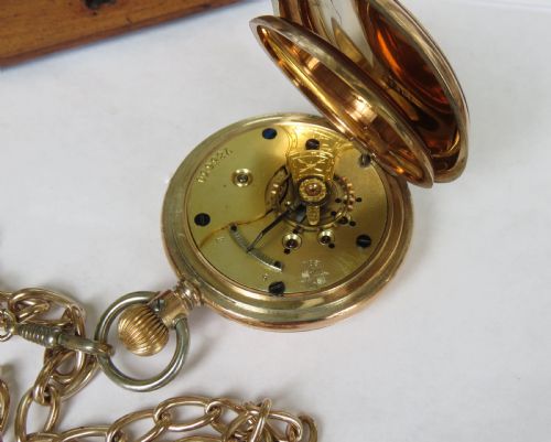 fig 2. Antique full hunter pocket watch, Louis Frechelin