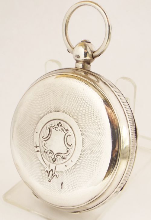 fig 1. Antique silver H Samuel Climax Trip Action pocket watch.
