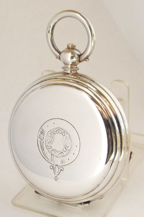 fig 1. A 1920s silver pocket watch originally retailed by Harris Stone of Leeds.