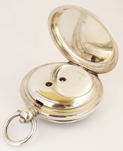 fig 2. A 1920s silver pocket watch originally retailed by Harris Stone of Leeds.