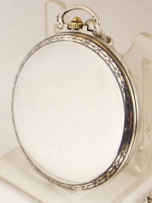 fig 1. A vintage 1930s Silver pocket watch & chain.