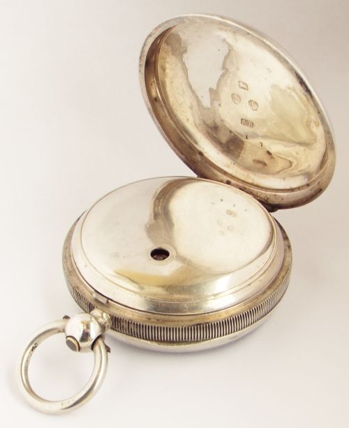 fig 2. An antique silver Waltham Airedale pocket watch, 1885.