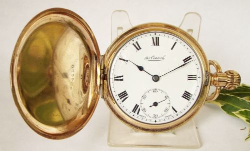 A Vintage 1930s Consol Full Hunter Pocket Watch.