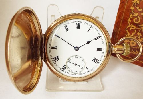 An Antique Waltham Bond Street Full Hunter Pocket Watch.
