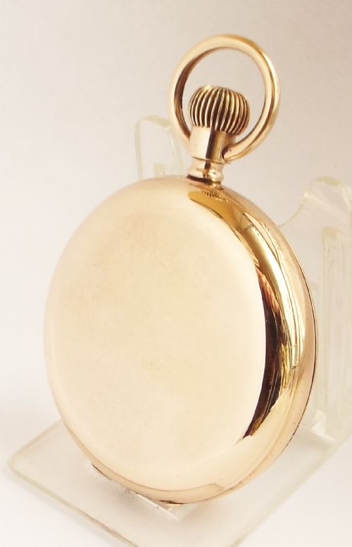 fig 1. Antique Waltham stem winding pocket watch.