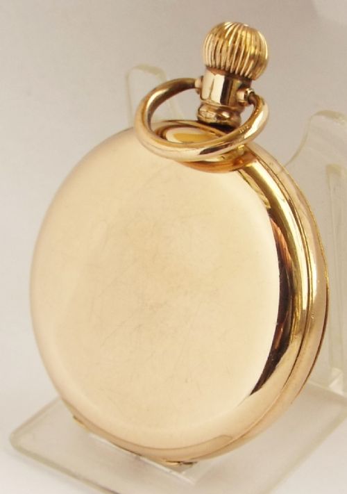 fig 1. Antique 1903 Waltham full hunter pocket watch.