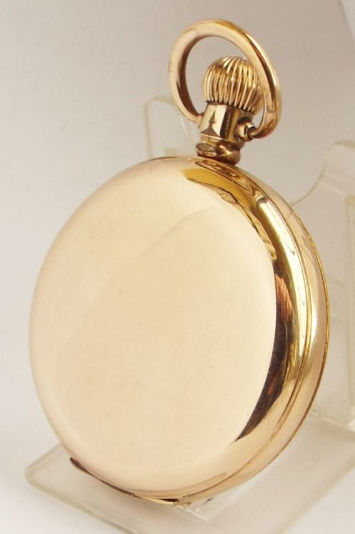 fig 2. Antique 1903 Waltham full hunter pocket watch.