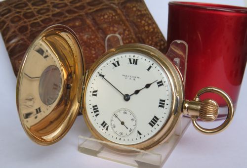 Antique Waltham Full Hunter Pocket Watch, 1918