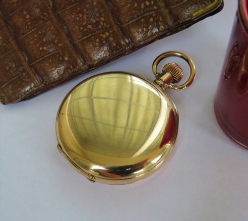 fig 2. Antique Waltham full hunter pocket watch, 1918