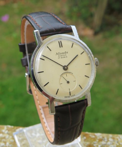 
Gents 1950s Nivada Discus Compensamatic Watch