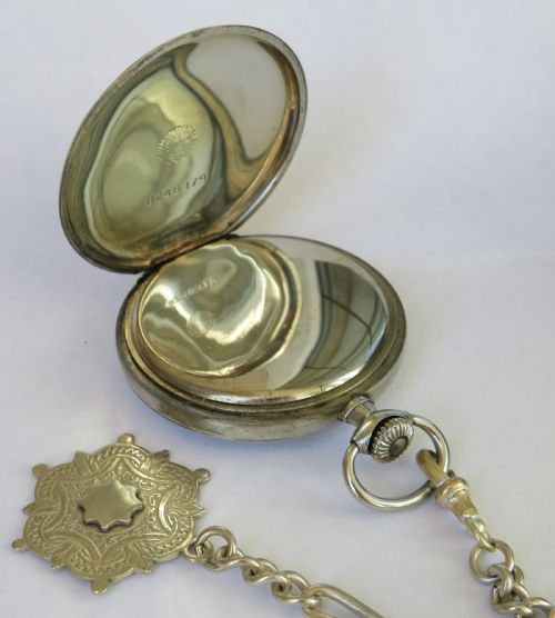 fig 2. 1930s Omega pocket watch and chain