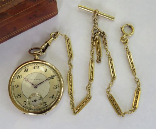 fig 1. 1930s Grosvenor pocket watch with chain