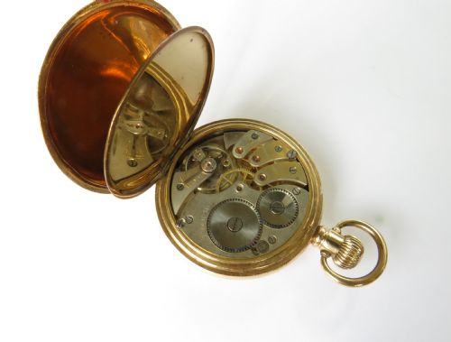 fig 2. Antique Buren half hunter pocket watch, Dublin