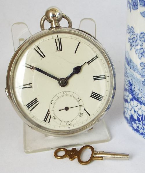 An Antique 1882 Silver Waltham Pocket Watch.