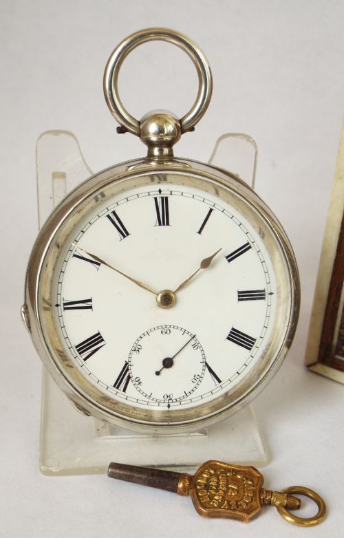 An Antique 1895 Silver Waltham Pocket Watch.