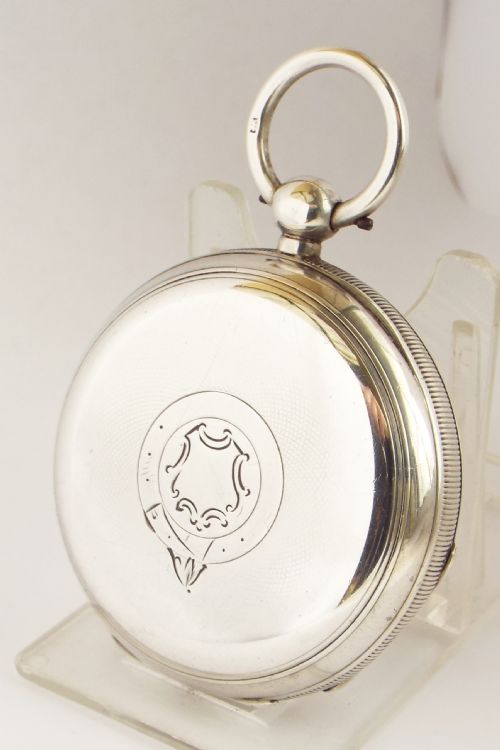 fig 1. An antique 1895 silver Waltham pocket watch.