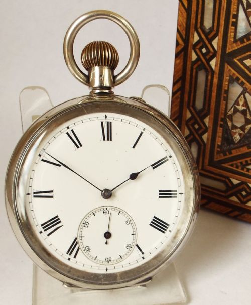 Antique Swiss Silver Pocket Watch.