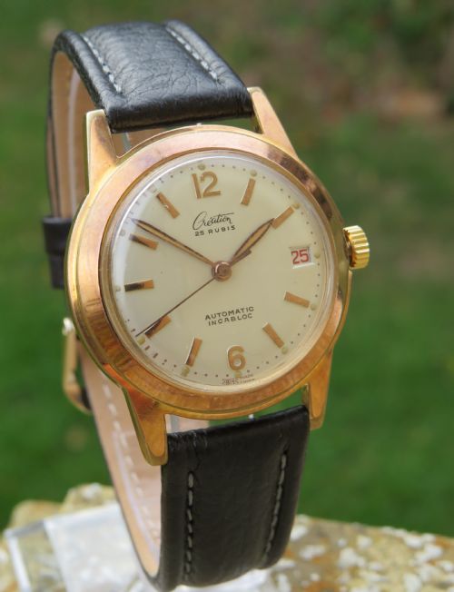 fig 1. Gents 1950s Création wristwatch