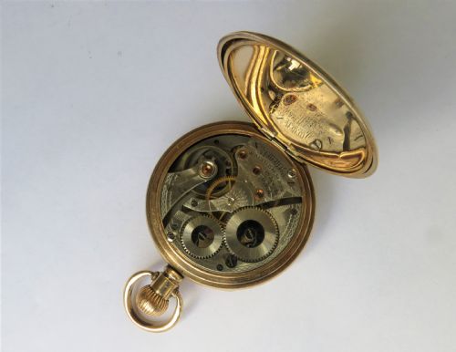 fig 1. 1925 Waltham Traveler pocket watch