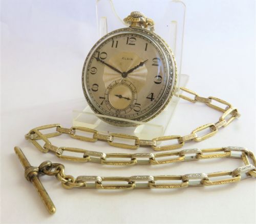 1925 Elgin Pocket Watch with Chain