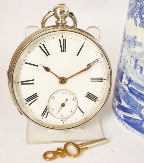 Antique Fusee Silver Pocket Watch by G Heitzman Bloxwich.
