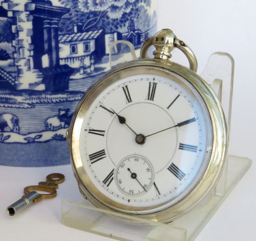 Antique Silver Pocket Watch, 1885