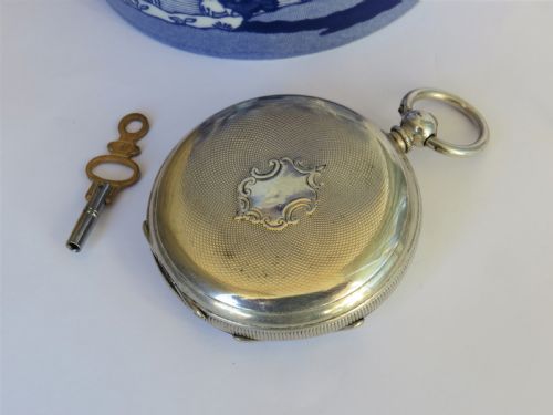 fig 1. Antique silver pocket watch, 1885