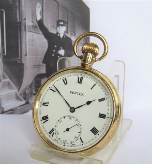 1930s Vertex Pocket Watch, British Rail
