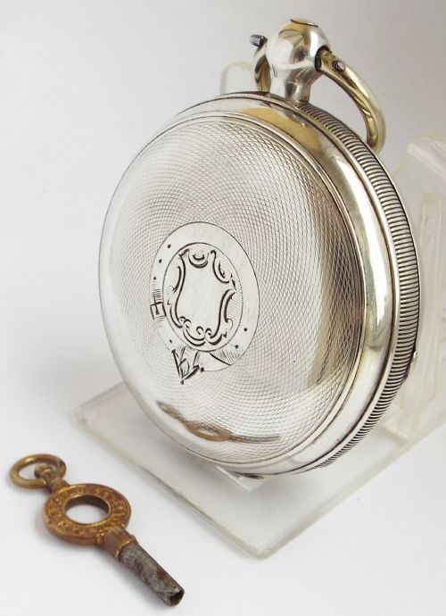 fig 1. An antique 1889 silver Waltham pocket watch, originally retailed by Fattorini & Sons Bradford.