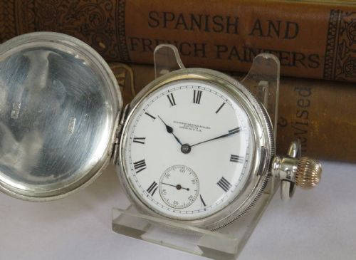 1914 Waltham Bond St Silver Hunter Pocket Watch