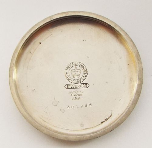 fig 3. Antique 1913 Waltham Traveler pocket watch and chain.