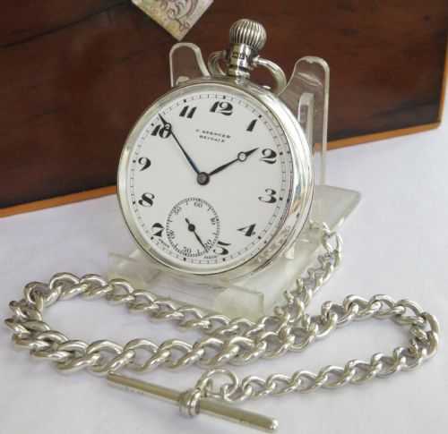 1935 Rands Lever Silver Pocket Watch,rotherhams