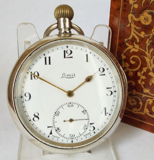 Antique 1919 Silver Limit Pocket Watch.
