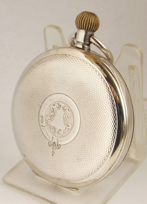 fig 1. Antique 1919 silver Limit pocket watch.