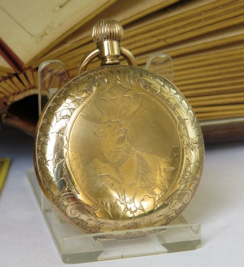 1920s Ornate Full Hunter Pocket Watch
