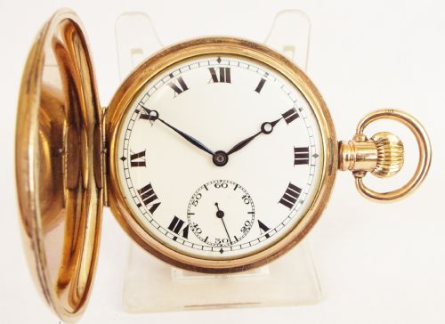 A 1920s Record Full Hunter Pocket Watch.