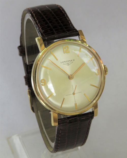 fig 1. Gents 1967 Longines wristwatch in super condition