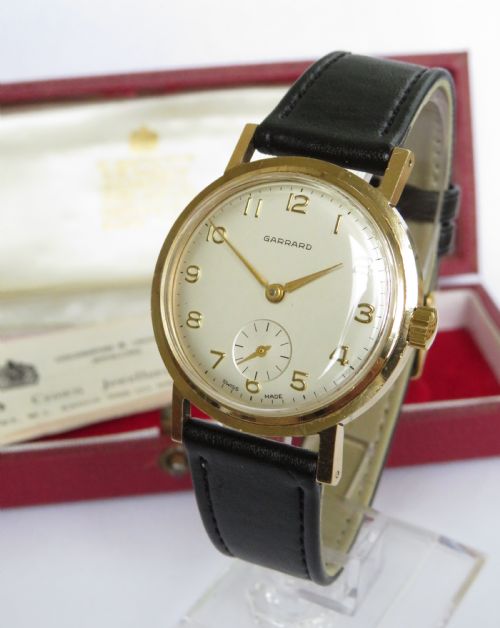 Gents 9ct Gold Garrard Wristwatch, 1964