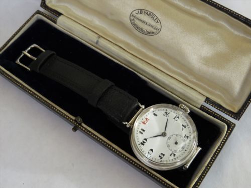 fig 1. Gents 1924 silver Longines wristwatch