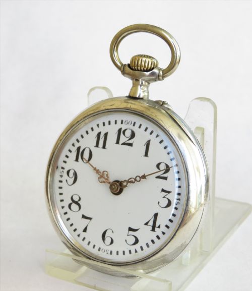Antique Silver Pocket Watch, Circa 1910s