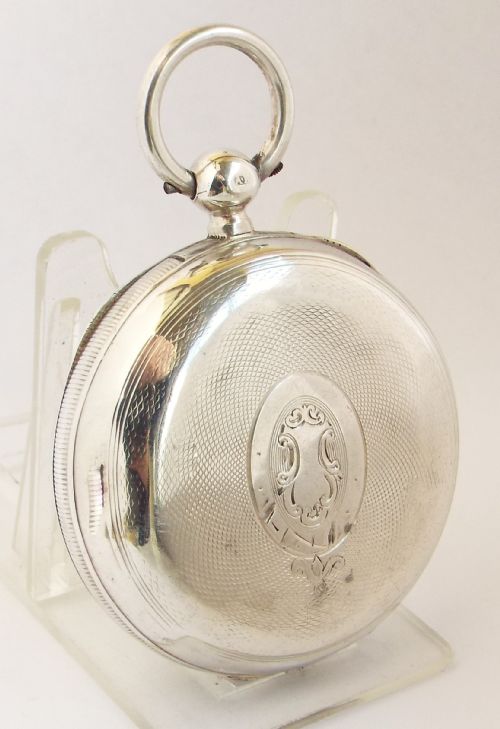 fig 1. An antique 1882 silver Waltham pocket watch.