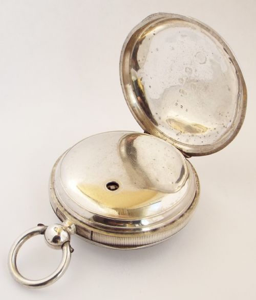 fig 2. An antique 1882 silver Waltham pocket watch.