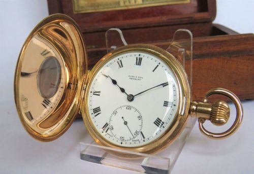 Antique Dimier Frères Half Hunter Pocket Watch
